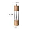 1pcs Pepper Grinder Transparent Salt and Pepper Mill Salt Grinding Ceramic Core Multipurpose Cruet Kitchen Tools