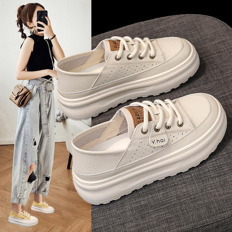 Y.HI versatile board shoes summer platform shoes sports shoes breathable ins fashion women's shoes round head