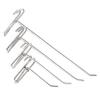 Durable 5-25cm Screen Hooks 3.2mm Thickness Supermarket Wire Mesh Hanging Hooks Stainless Steel Grid Hooks For Screen Grid