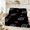 Naruto'S Akatsuki Members Theme Cute Flannel Blanket Machine Washable Fleece Blanket For Living Room Sofa Balcony Home Decor New Year Gift