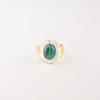 Natural Malachite Gemstone 925 Stamped Silver Handmade Ring Fashionable Jewelry RR-61-40