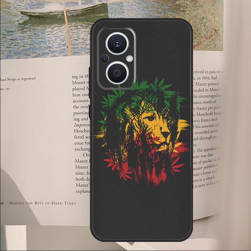 Rastafarian Lion Cover For OPPO Reno 11F 12F 13F 14F 10 11 12 13 14 Pro 7 8 Lite OPPO Find X6 X8 X9 Pro Case