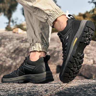 Latest Men Hiking Shoes Wear-resistant Non-slip Outdoor Sneaker Climbing Shoes Trekking Hunting Breathable Sports Leather Shoes