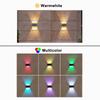 Solar Wall Lights LED Spotlight Outdoor Waterproof Upper And Lower Lighting Solar Powered Streetlight Balcony Courtyard Garden
