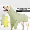 Reflective Dog Raincoat Reflective Stripe Adjustable Design Dog Rain Jacket High Collar Waterproof Dog Hooded Raincoat