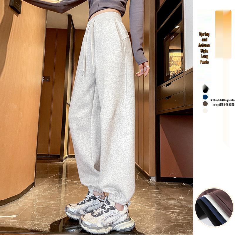 

Укороченные женские джоггеры с манжетами для миниатюрных - Повседневные брюки-фонарики весна/осень 2025 XL