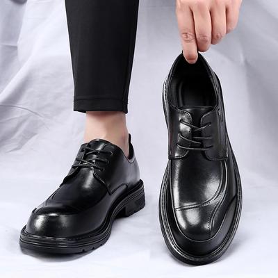 Fashion Men's Classic Business Dress Oxford Casual Shoes Brand Black Casual Comfortable Fashion Derby Shoes Luxury Leather Shoes