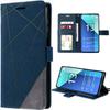 Protective Case - E.F.CONNECTION - Xiaomi Redmi Note 13 4G - Faux Leather - Navy Blue - Shockproof