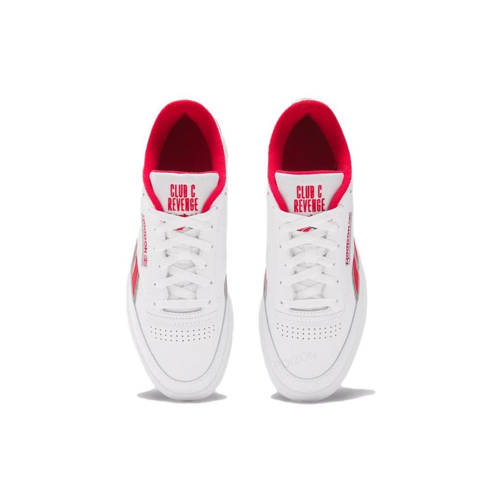 Reebok Club C Revenge Beyaz Vector Kırmızı Unisex Spor Ayakkabı Siyah 100033713