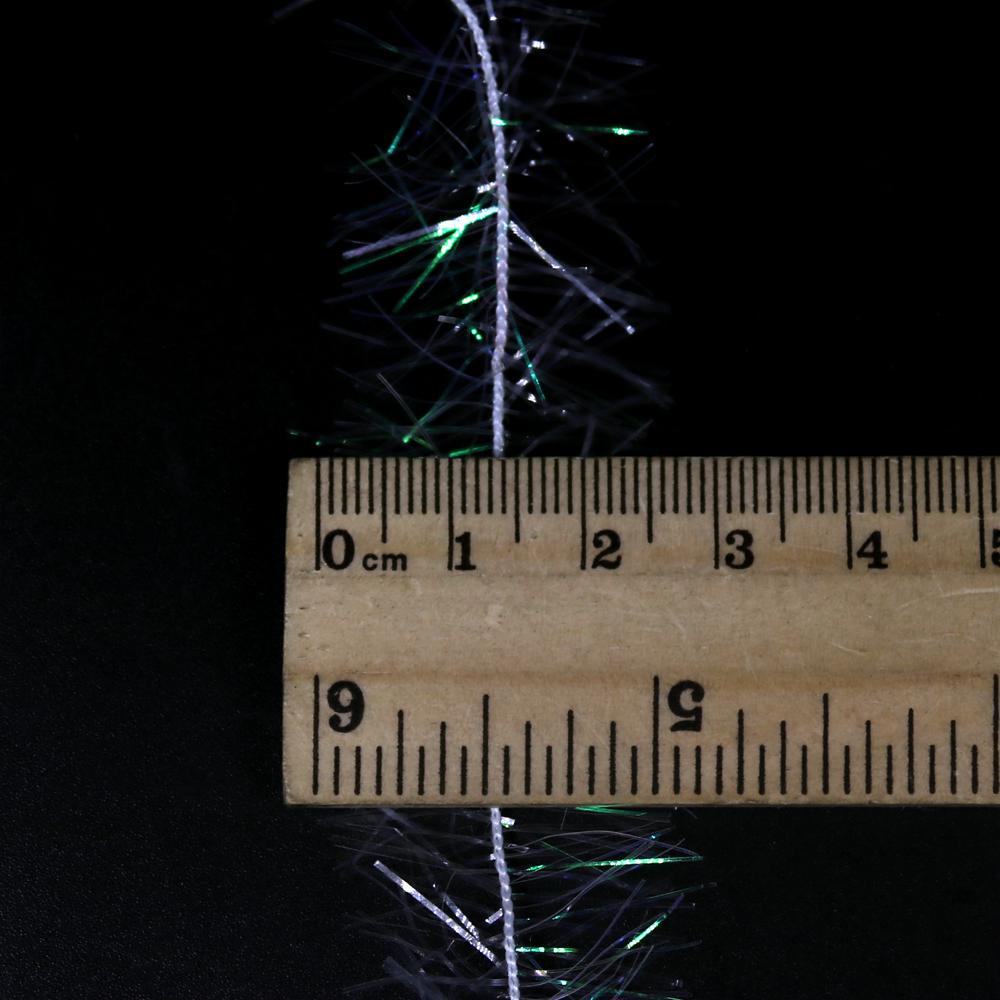 Bimoo 5m/card 2.5cm Wide Crystal Flash Chenille Tinsel for Krystal Woolly Bugger Tying Material Streamer Body Ribbing