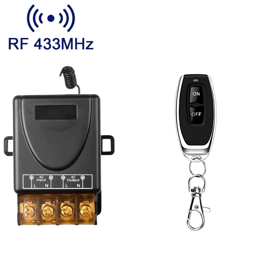 AC 110V 220V 30A Remote Control Switch System LED Lamp Relay New Receiver Controller  Ceiling