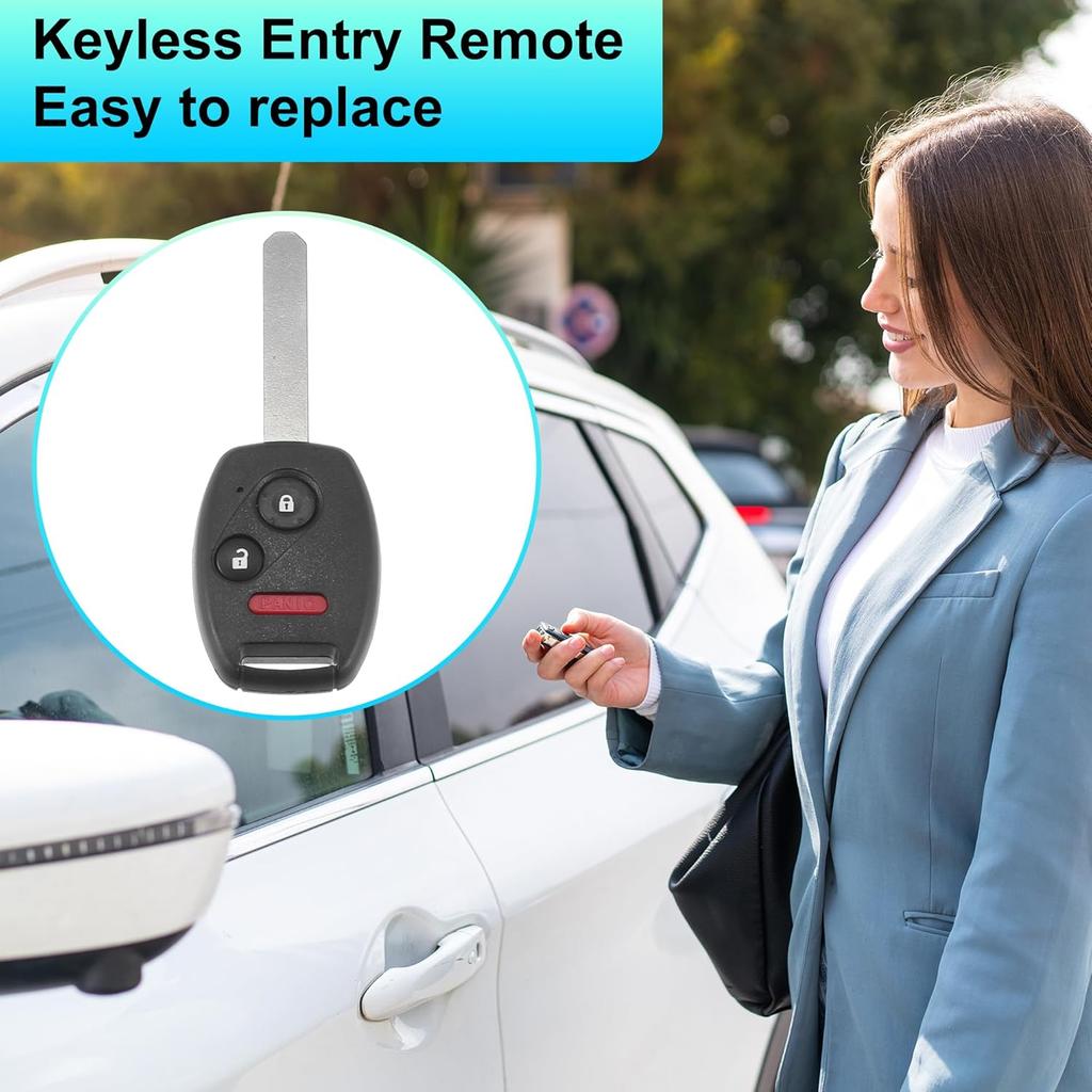 Keyless Entry Remote for Honda Civic LX NGV Odyssey LX 2006-2017 313.8Mhz N5F-S0084A 3 Button Reusable | Control Replacement Car Key Fob 1 Pcs