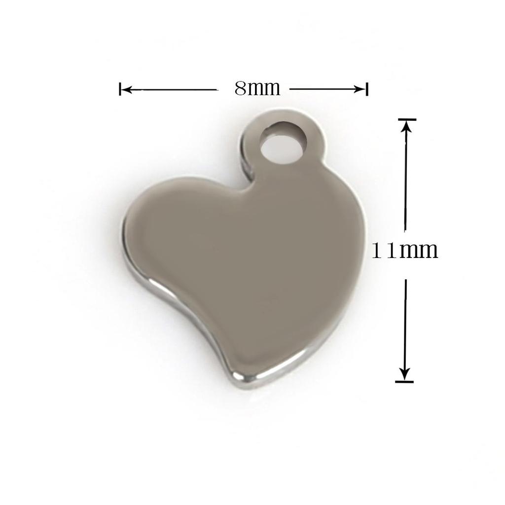 50Pcs Geometric Pendant Stainless Steel Charms For Women Kids Necklace Bracelet DIY Jewelry Making Accessories