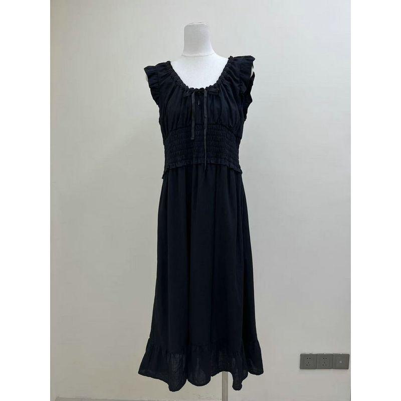 American Original Tipsy Rose Sweet Princess Style Gentle Pure Cotton Dress Lace-up Girly Heart Long dress