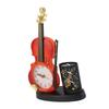Geige Wecker Retro Mode Anspitzer Funktion Tischwecker Geigenform Neuheit