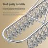 Stainless Steel Multi-Clip Windproof Sock Hanger for Dorm and Balcony Drying