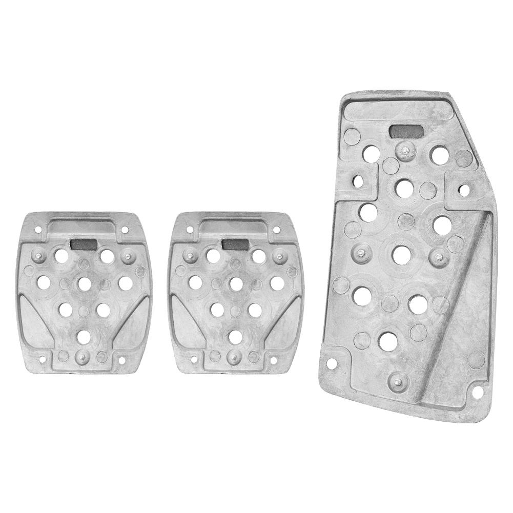 3ks Univerzální Závodní Manuální Protiskluzové Podložky Pedálů Plastový Kryt Styling MT Brzda Plyn Spojka Auto Příslušenství, se Šrouby