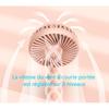 USB Rechargeable Handheld Fan, Compact And Portable Personal Fan With3Wind Speeds, Dual Power Supply Mini Electric Fan With Quiet Operation, Wide