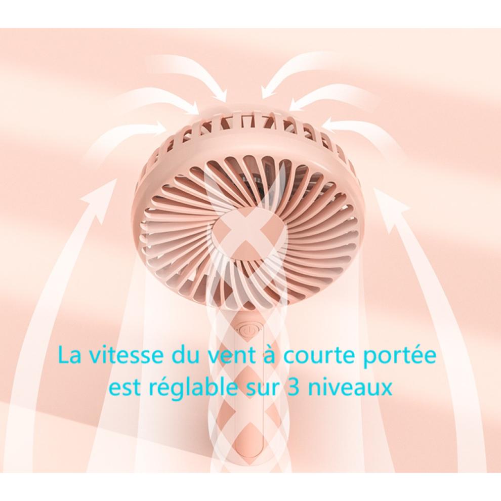 USB Rechargeable Handheld Fan, Compact And Portable Personal Fan With3Wind Speeds, Dual Power Supply Mini Electric Fan With Quiet Operation, Wide