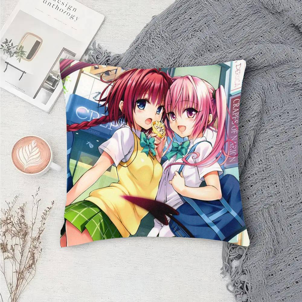 To LOVE-Ru Anime Pillow Case Sofa Cushion Cover Room Home Decoration