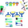 12PCS Roller & Stamp Combo Painting Sponge Brush Gentle Texture DIY Drawing Tools  Handmade Painting