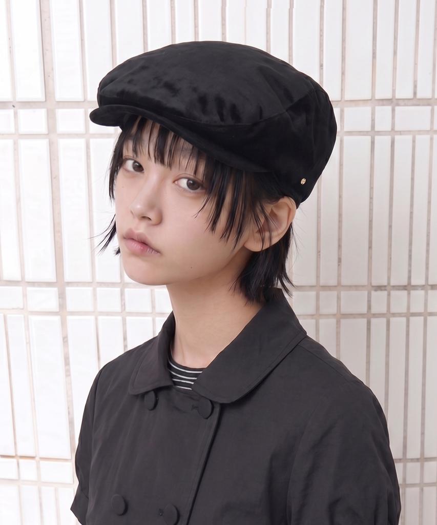 Eondeokeonteulolseutyudio Velvet Autumn/Winter Classic Women'S Hat Hunting Cap Drive Hunting / Velvet / Black
