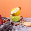 Kreative lustige Durian-Tasse Relief Durian-Muster Becher Hochwertige Keramiktasse Personalisierte Wasserbecher Partnertasse