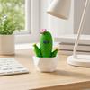 Mini Plantas de Cactus Artificiales en Macetas, Cactus Compactos Falsos Decorativos en Maceta, Pequeña Planta Decorativa de Resina para Decoración de Mesa de Oficina en Casa Estantería
