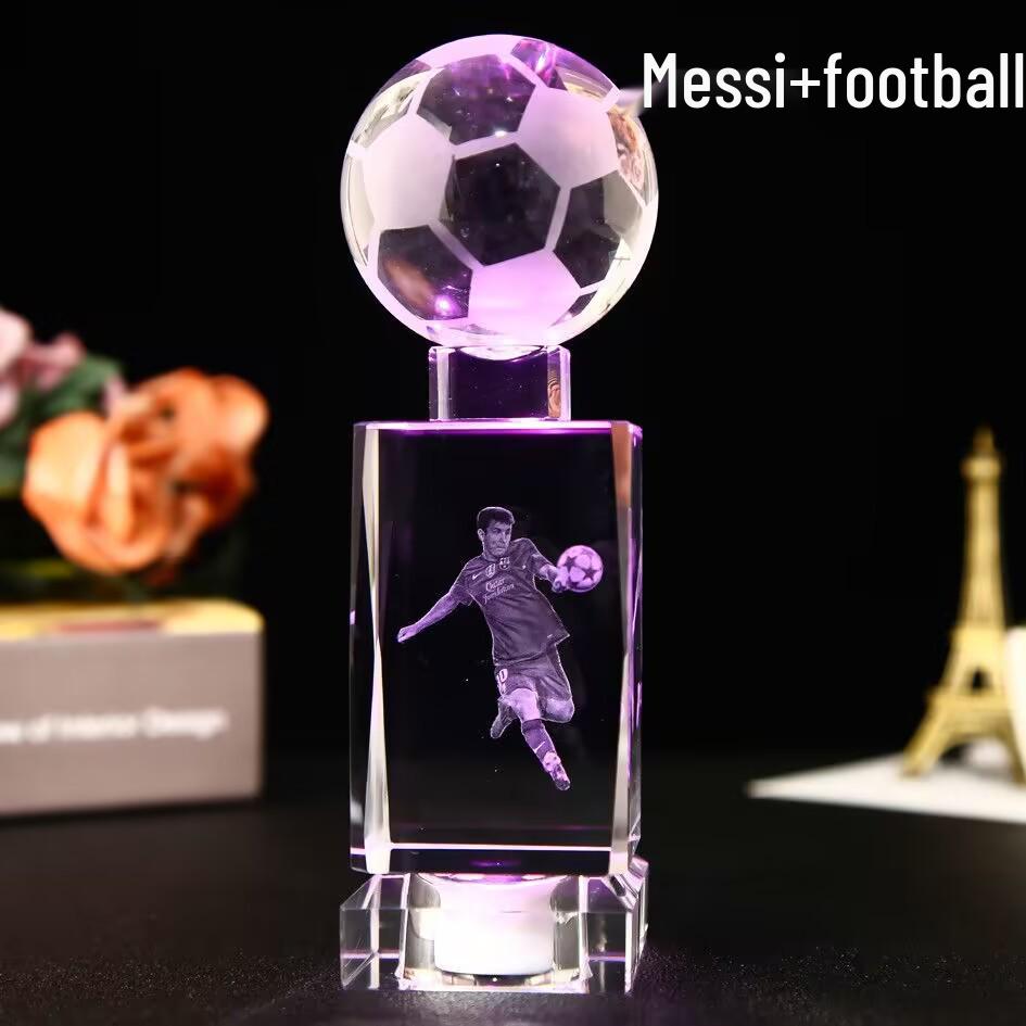 Glow-in-the-Dark Kobe Bryant NBA Figurine: Crystal Basketball Gift for Birthday