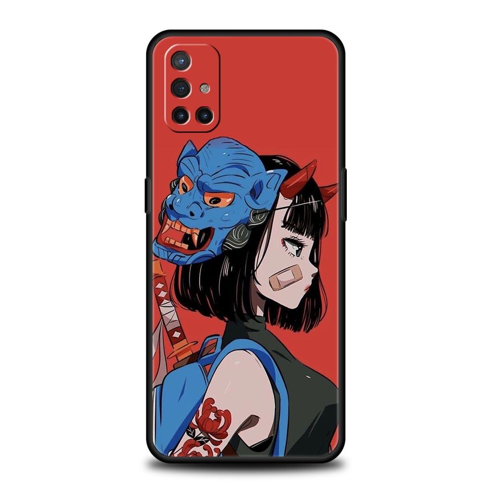 Japanese Style Anime Girl For OnePlus 10 Pro 9 8T 8 Nord N10 7 7T 9R Phone Case For 1+ Nord 2T CE 2 N100 N200 Z 5G Soft Cover