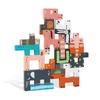 Toddler Wooden Puzzle Block With Traffic And Animal Shapes For Early Education Play