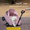Small Pet Cart Dog Cat Teddy Baby Cart Out Small Pet Cart Lightweight Foldable Outdoor