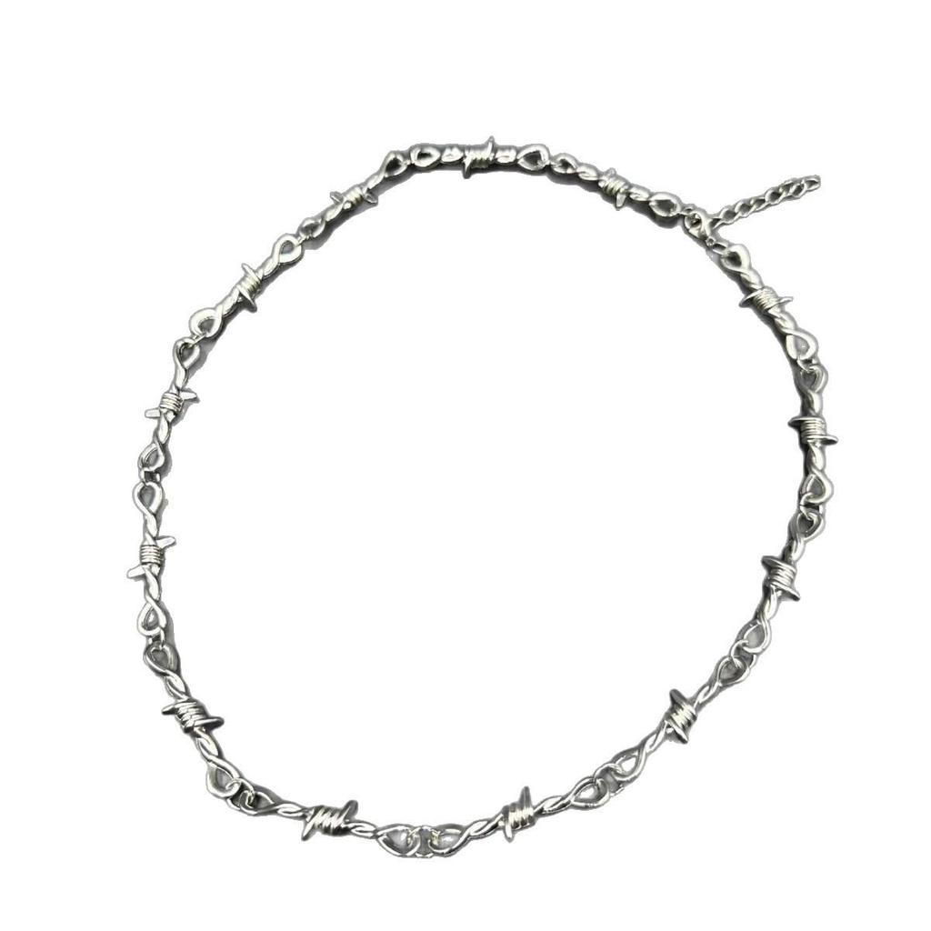 Trendige Europäische & Amerikanische Hip-Hop Dornen-Halskette: Vielseitiger Stil für Männer & Frauen