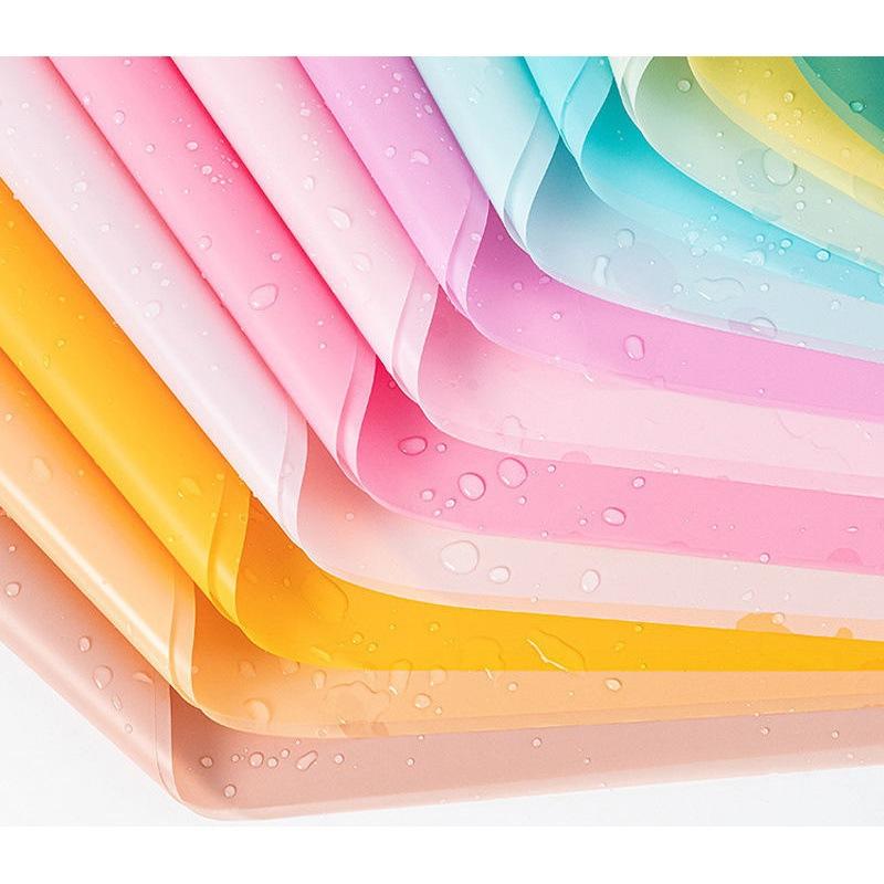 

Solid Color Half Transparent Wrapping Paper Frosted Gift Paper Monochrome Fresh Flower Bouquet Packaging Materials