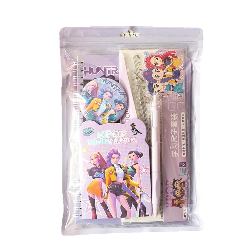 Practical Study Stationery Set KPOP Demon Hunters Student Reward Small Gifts Birthday Gift for Boys Girls Fans Collection