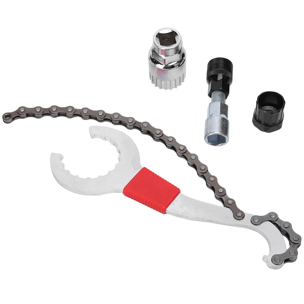 G401 Road Bicycle Wrench with Chain Mountain Bike Flywheel Disassemble Install Repair Tool