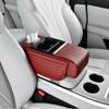 Car Armrest Cushion with Tissue Box Bottle Cup Holder And Phone Storage Pocket Auto Interior Arm Rest Pad for Truck Vehicle