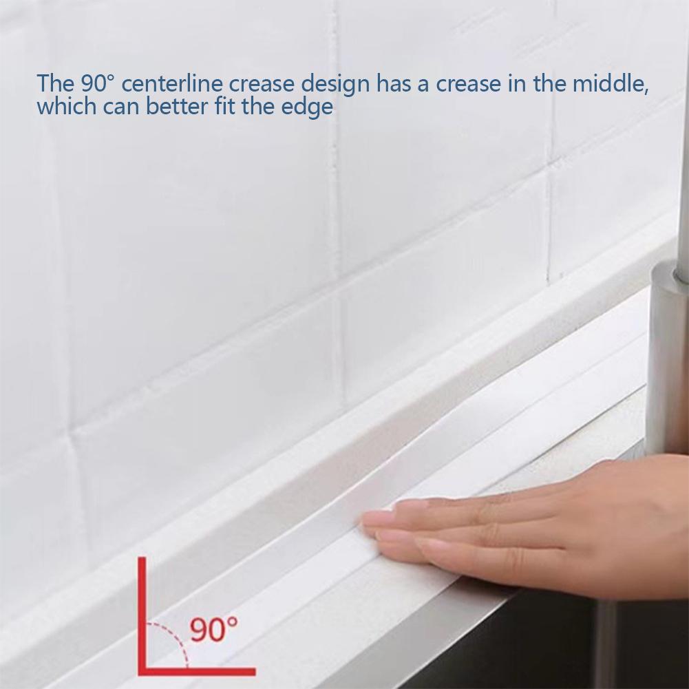1 Roll Caulking Waterproof Anti-Mold Sealing Tape Bathroom Shower Toilet Adhesive Gap Cover Kitchen Crevice Sealant Tape