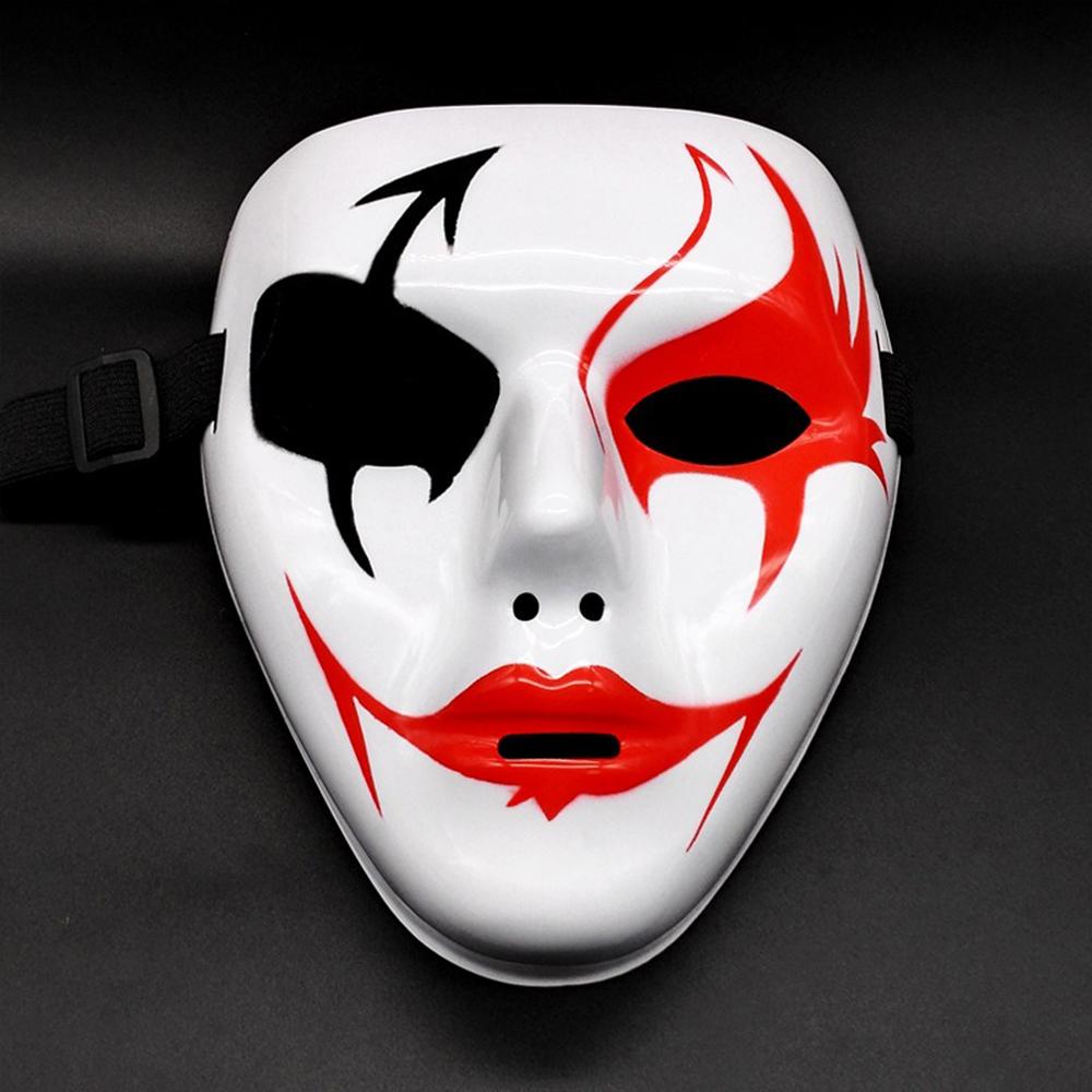 Maschera Hip Hop per Adulti Uomini Donne Maschera Spettrale per Adulti Maschera Horror per Adulti Oggetti di Scena per Halloween Costumi Accessori Maschera Integrale