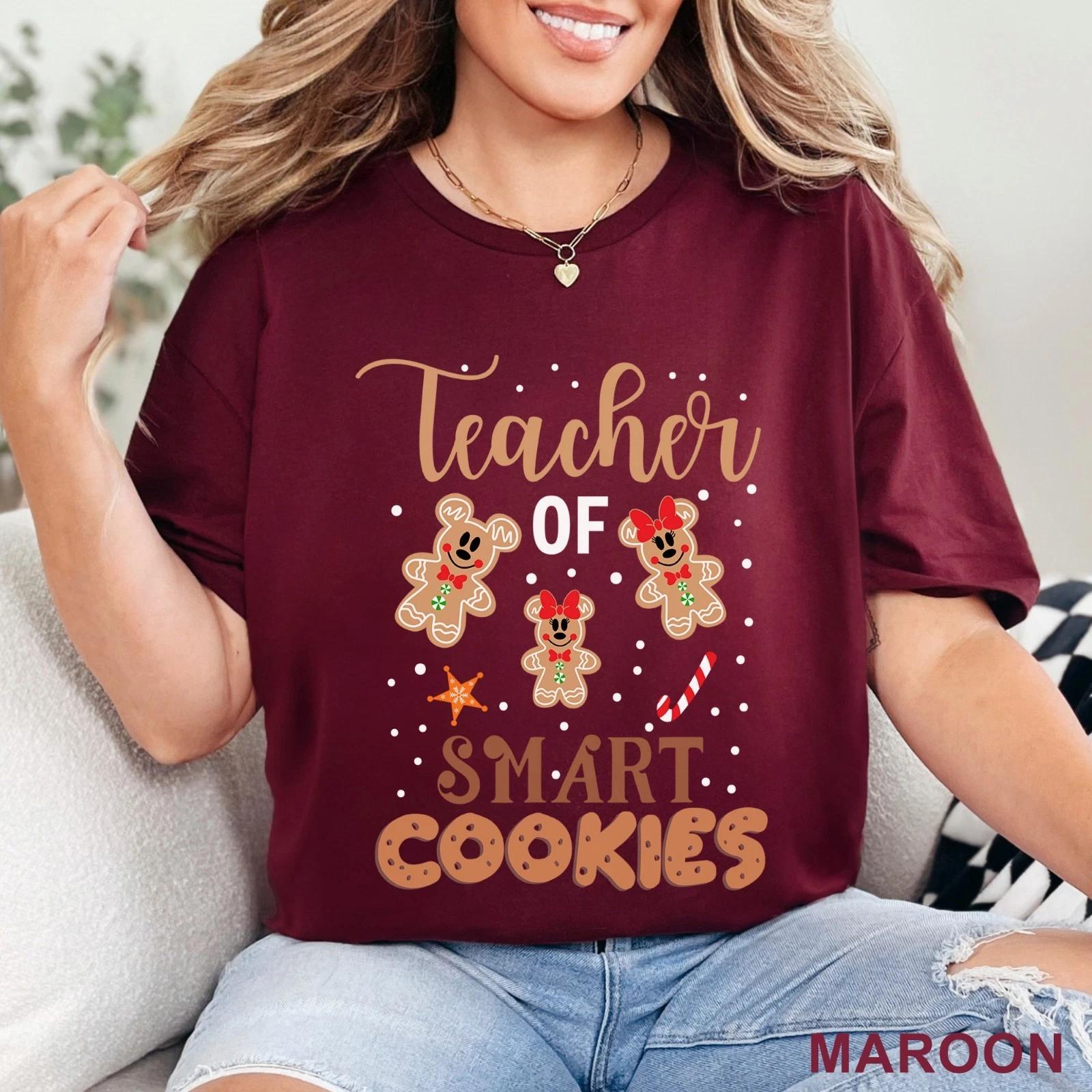 Teacher of Smart Cookies Shirt, Christmas Gift Shirt for School Teacher, 203802 S