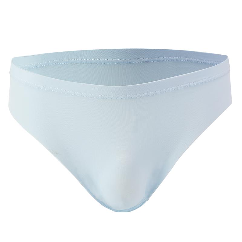 2 Pcs Ice Silk Seamless Briefs For Men Ultra-thin Breathable Stretchable Underpants Fashion Comfortable Underwear L-3XL