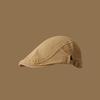 1pc Forward Hat Solid Color Retro British Style Newspaper Hat for Men and Women Simple Versatile Literary Beret for Daily Wear
