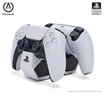 PlayStation Licensed PowerA Twin Charging Station for PS5 DualSense Wireless Controller PlayStation5 Year [Official Product] PSPW0335-01 [2 Warranty]