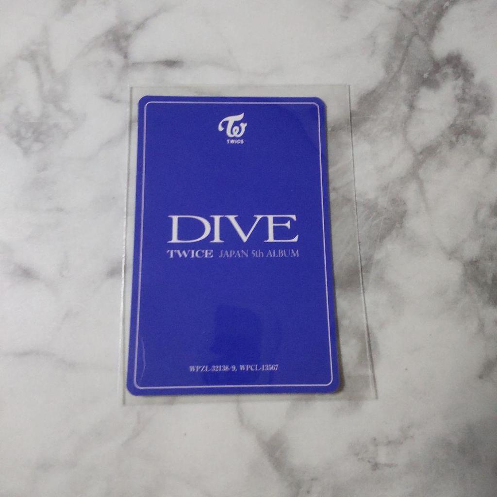 [USED] TWICE DIVE First Press Limited Edition AB Bonus Trading Card