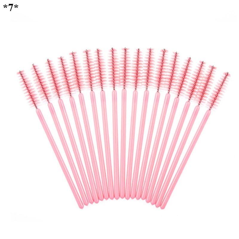 50 Pcs Disposable Eyelash Brush Mascara Wands Applicator Wand Brushes Eyelash Comb Travel Makeup Too
