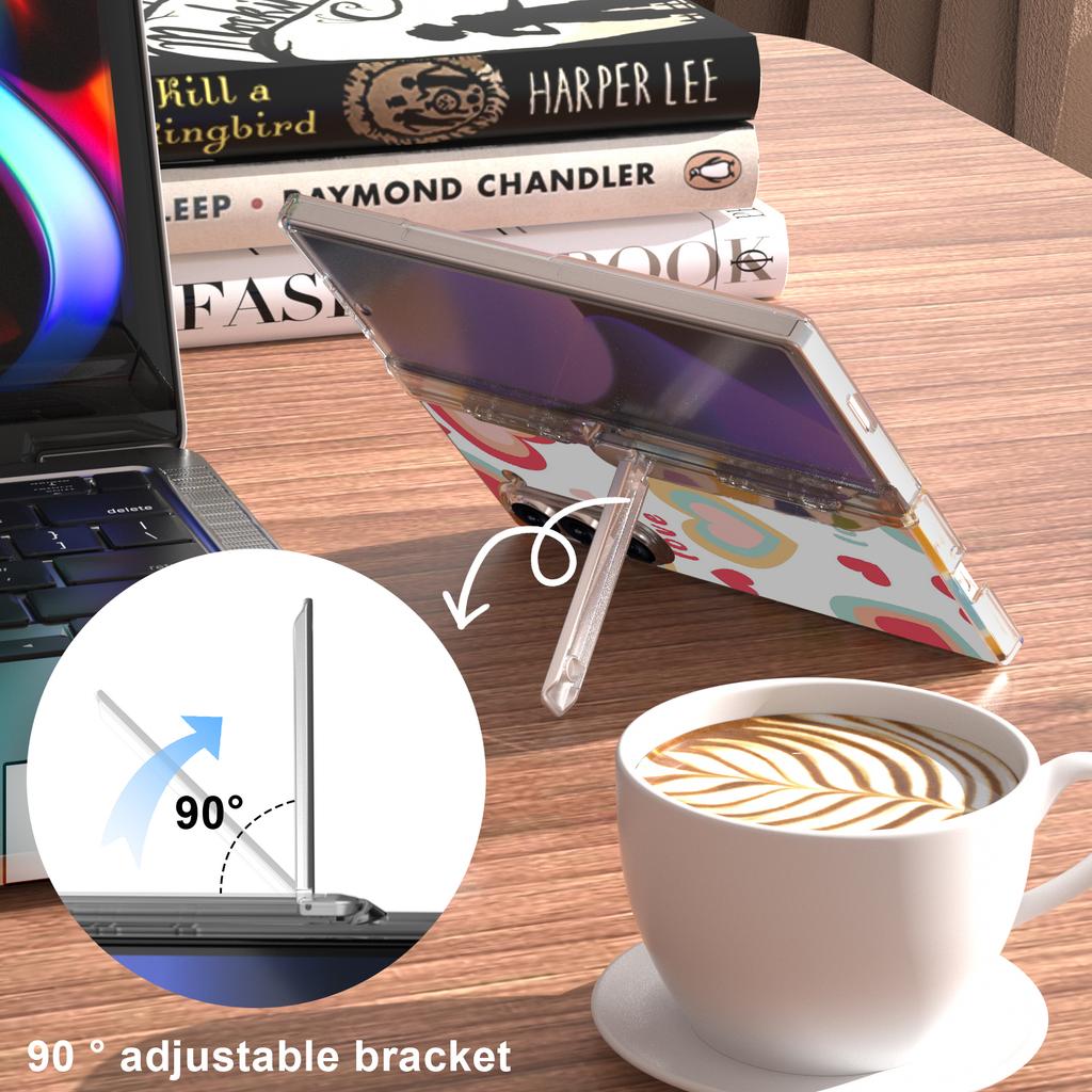 GW181 For Samsung Galaxy Z Fold6 5G Case Pattern Design Hard PC Kickstand Phone Cover