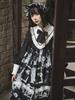 [Milky Time] Gothic Lolita Dress, Monochrome, Cosplay, Landmine Style, A-Line, Sickly Cute, Long Sleeves