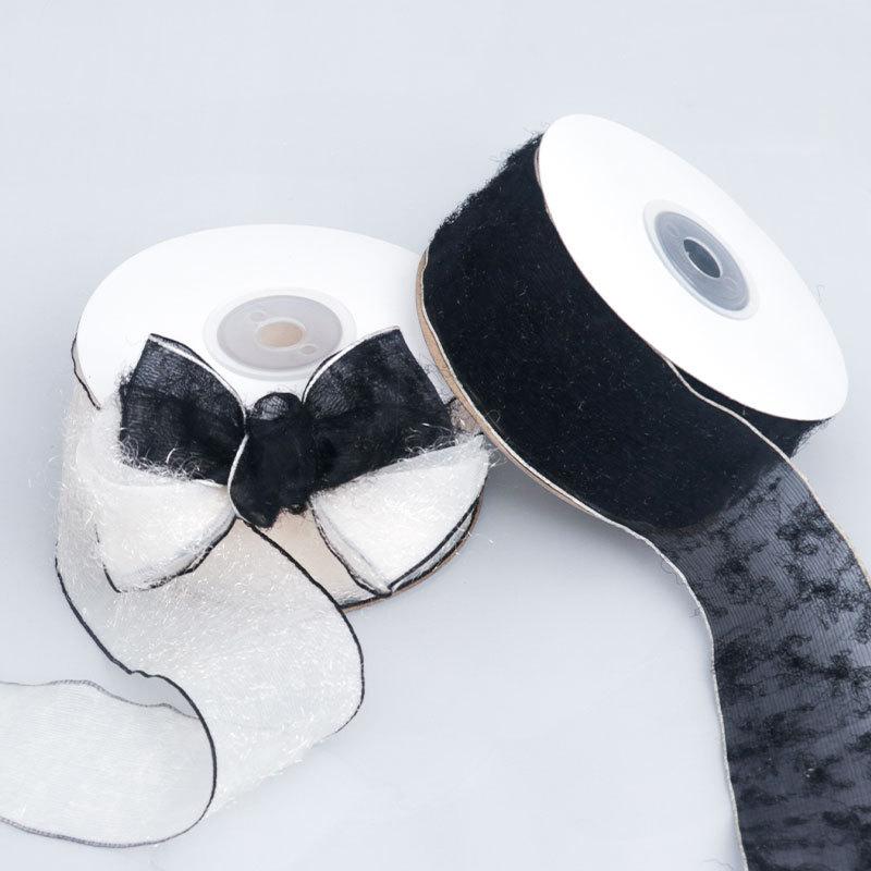 Elegant and Exquisite Ribbon 4cm Ribbon Hair Accessories Flower Bouquet Materials Handbag DIY Bow Semi-finished Ribbon Crafts Making Ribbons
