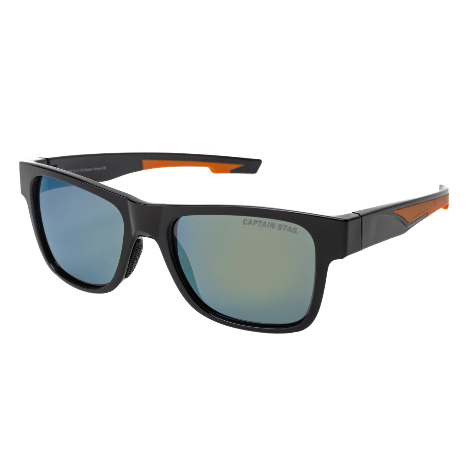 [Captain Stag] Men s Sunglasses with Case, UV400 Protection, Polarized, Lightweight, Polycarbonate, Stylish, for Driving, Sports, Golf, Baseball,