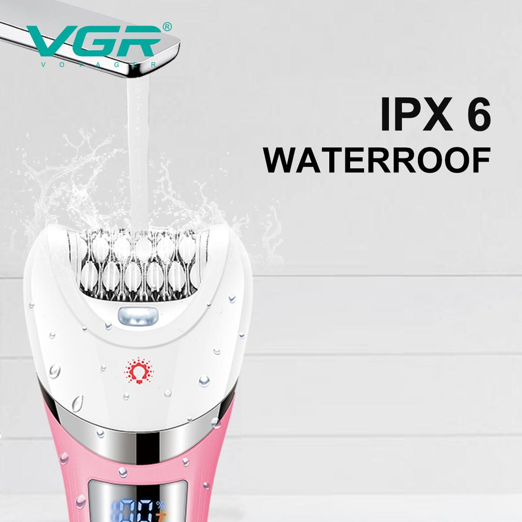 VGR Electric 5-in-1 New High-end Hair Trimming Set IPX6 Waterproof Multifunctional Body Hair Remover Alloy Blade Full Body Hair Removal Device V-759